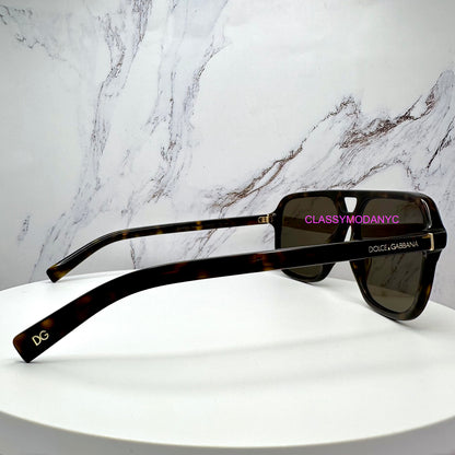 DG4354 502/73 Dolce & Gabbana Brown mens Aviator pilot navigator 