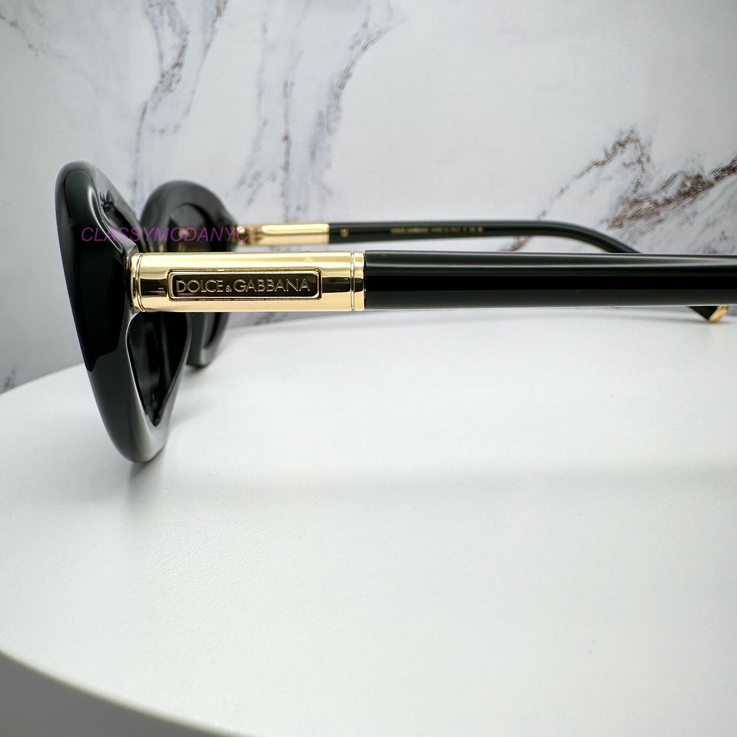 DG4519 501/87 Dolce & Gabbana womens cat eye sunglasses gold metal logo 