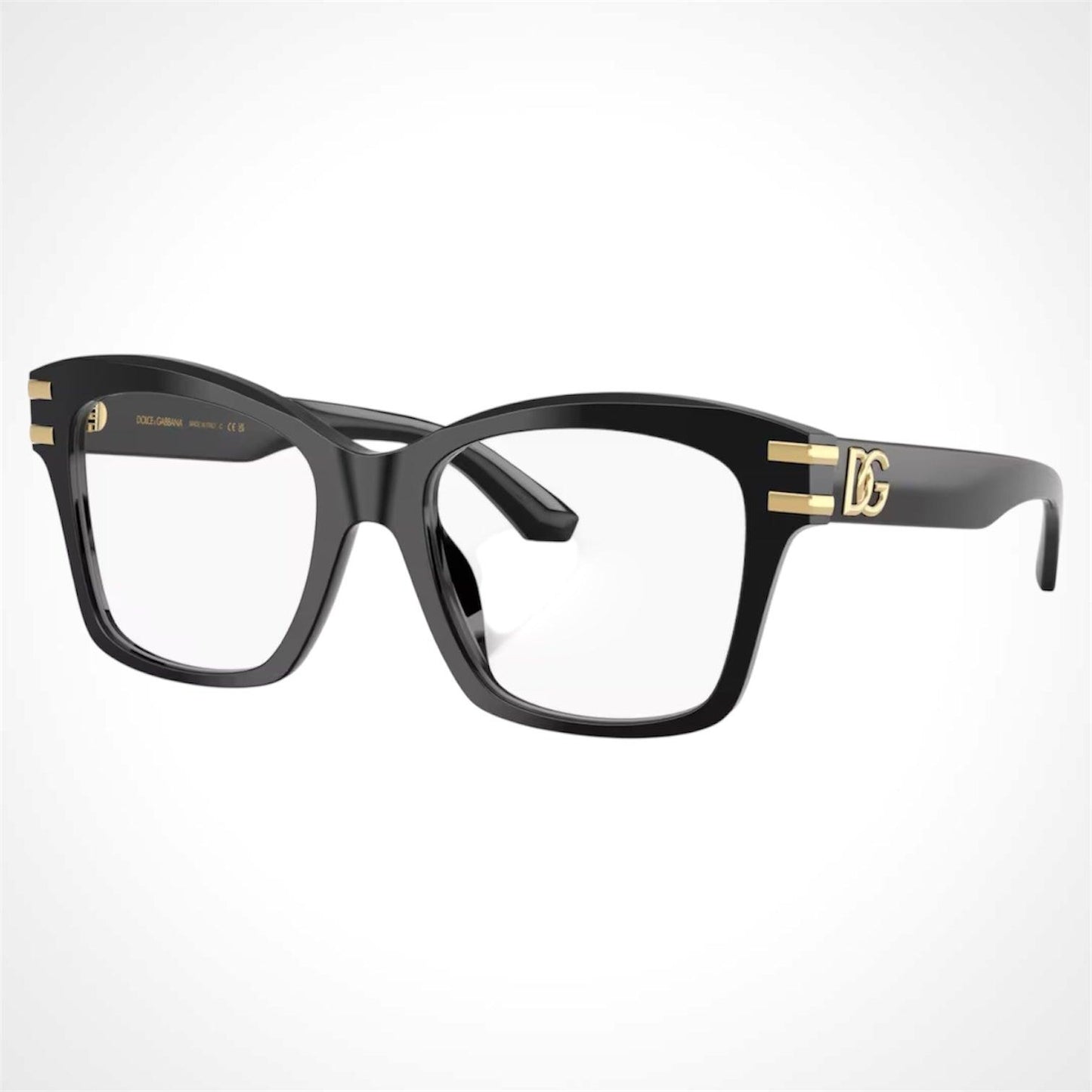 Dolce & Gabbana DG3419 501 black square eyeglasses for women
