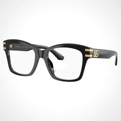 Dolce & Gabbana DG3419 501 black square eyeglasses for women