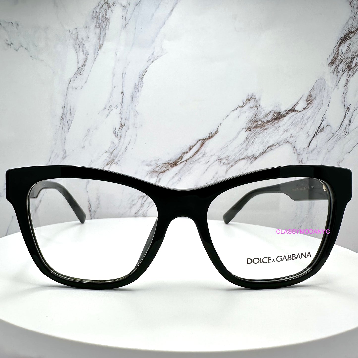 Dolce & Gabbana black eyeglasses square 