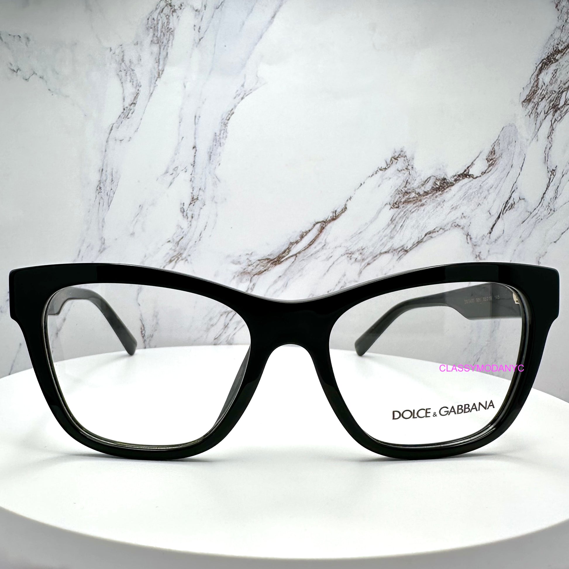 Dolce & Gabbana black eyeglasses square 