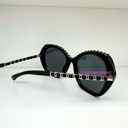 CHANEL CH5547Q c.622/T8 gold chain arm for womens back sunglasses