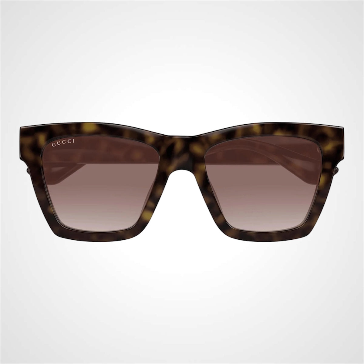 GG1714S 002 brown tortoise square sunglasses front frame 