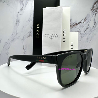 GG1985S 001 Gucci Sunglasses black side view with case 