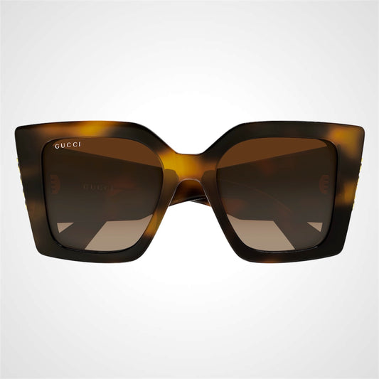 GG2039S 002 Gucci sunglasses women's brown oversized tortoise 