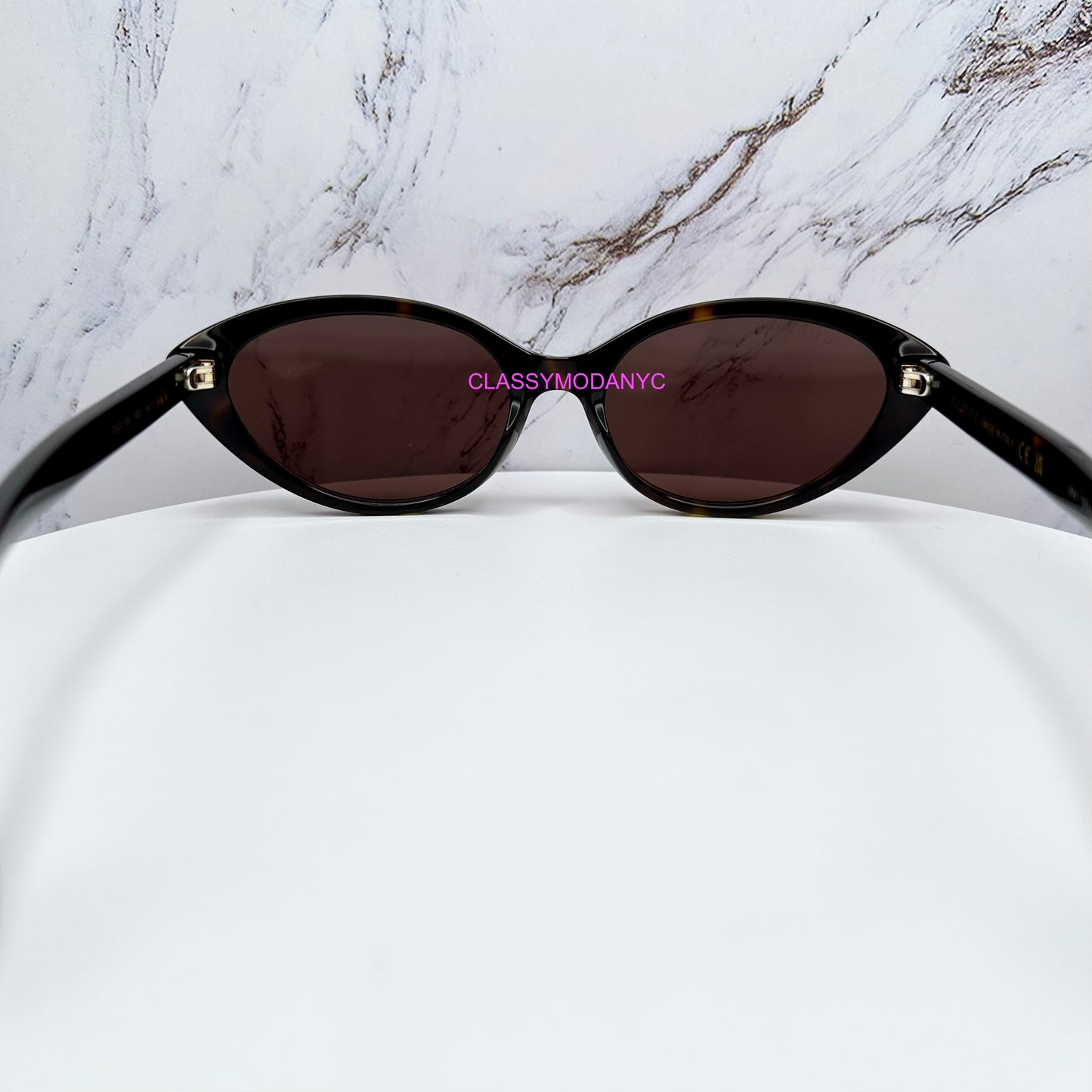GG2110S 002 Gucci sunglasses brown tortoise back view 