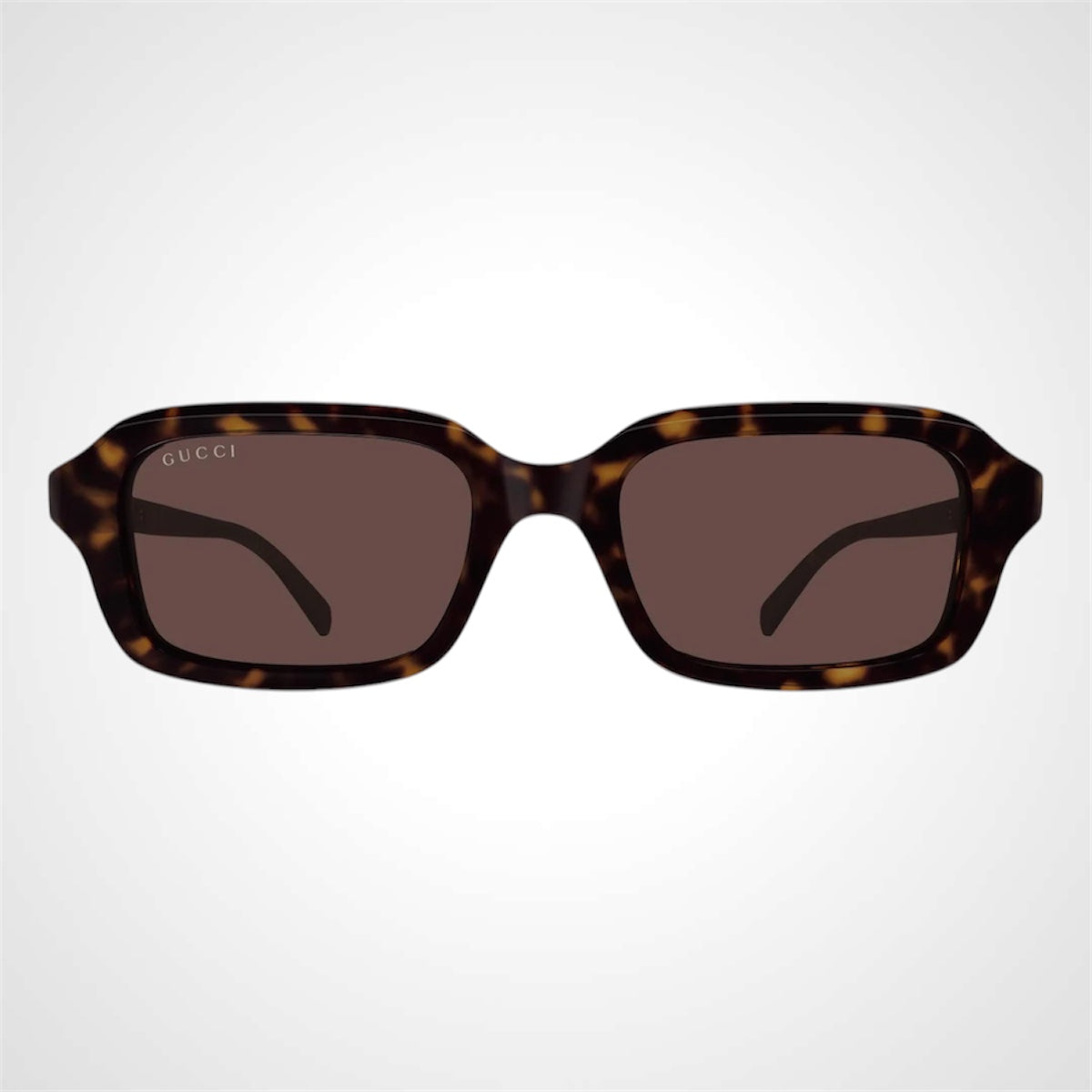 GG2152S 002 brown rectangular sunglasses front view for women 
