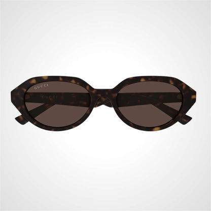 GG2178S 002 Gucci Sunglasses Brown Tortoise Shell front view 