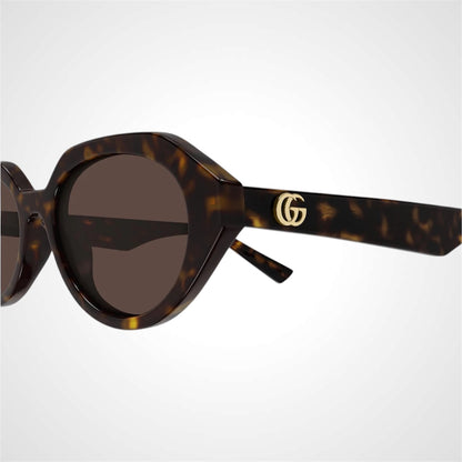 GG2178S 002 Gucci Sunglasses Brown Tortoise Shell side view womens 