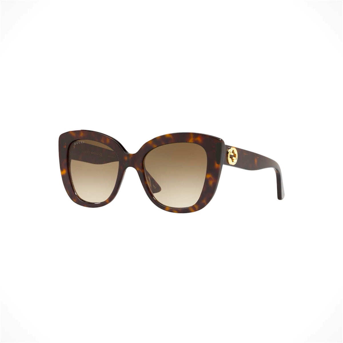 Gucci GG0327S 002 women's brown cat eye butterfly sunglasses