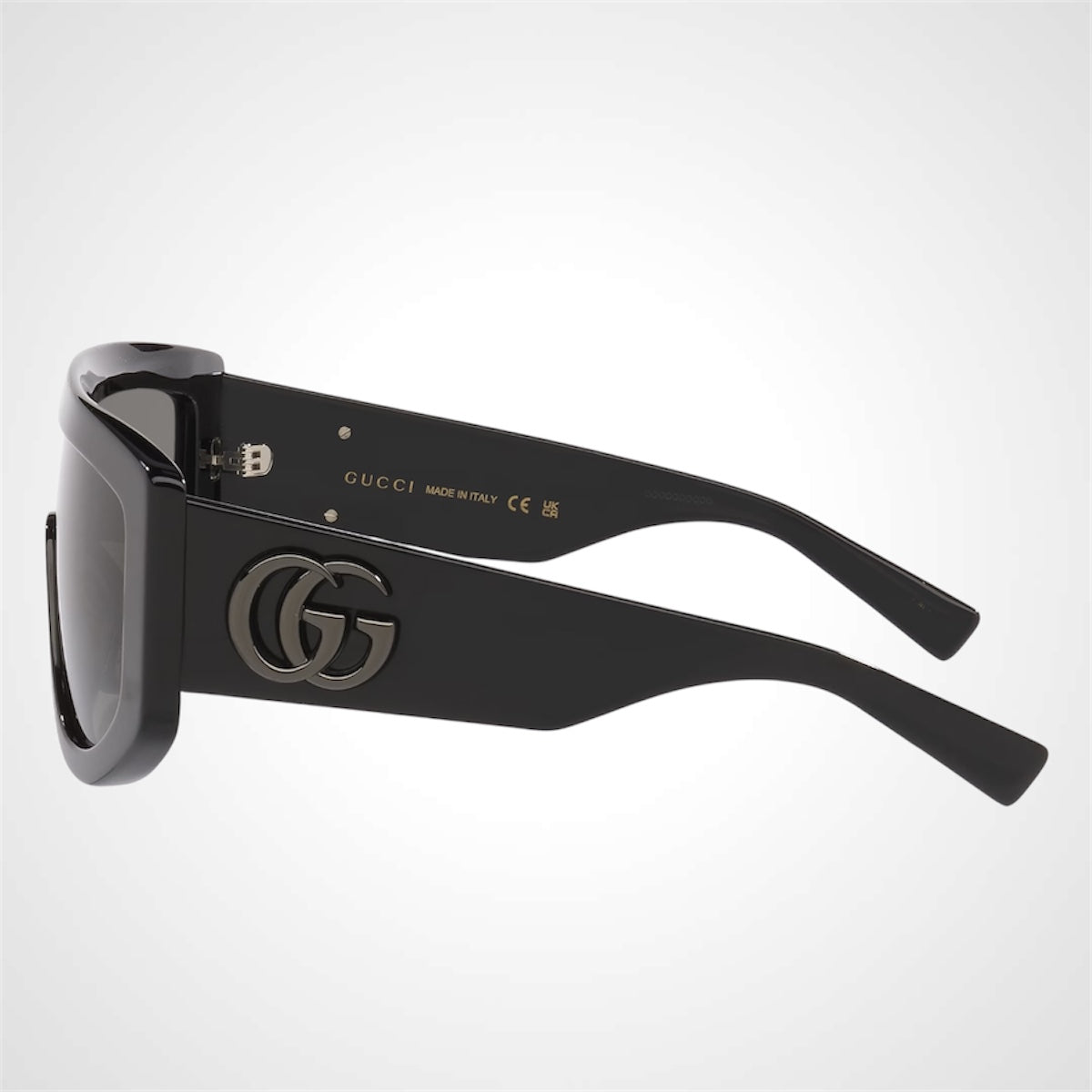 Gucci GG1950S 001 Black sunglasses side view mask aviator 