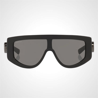 Gucci GG1950S 001 Black sunglasses side view mask aviator front view 