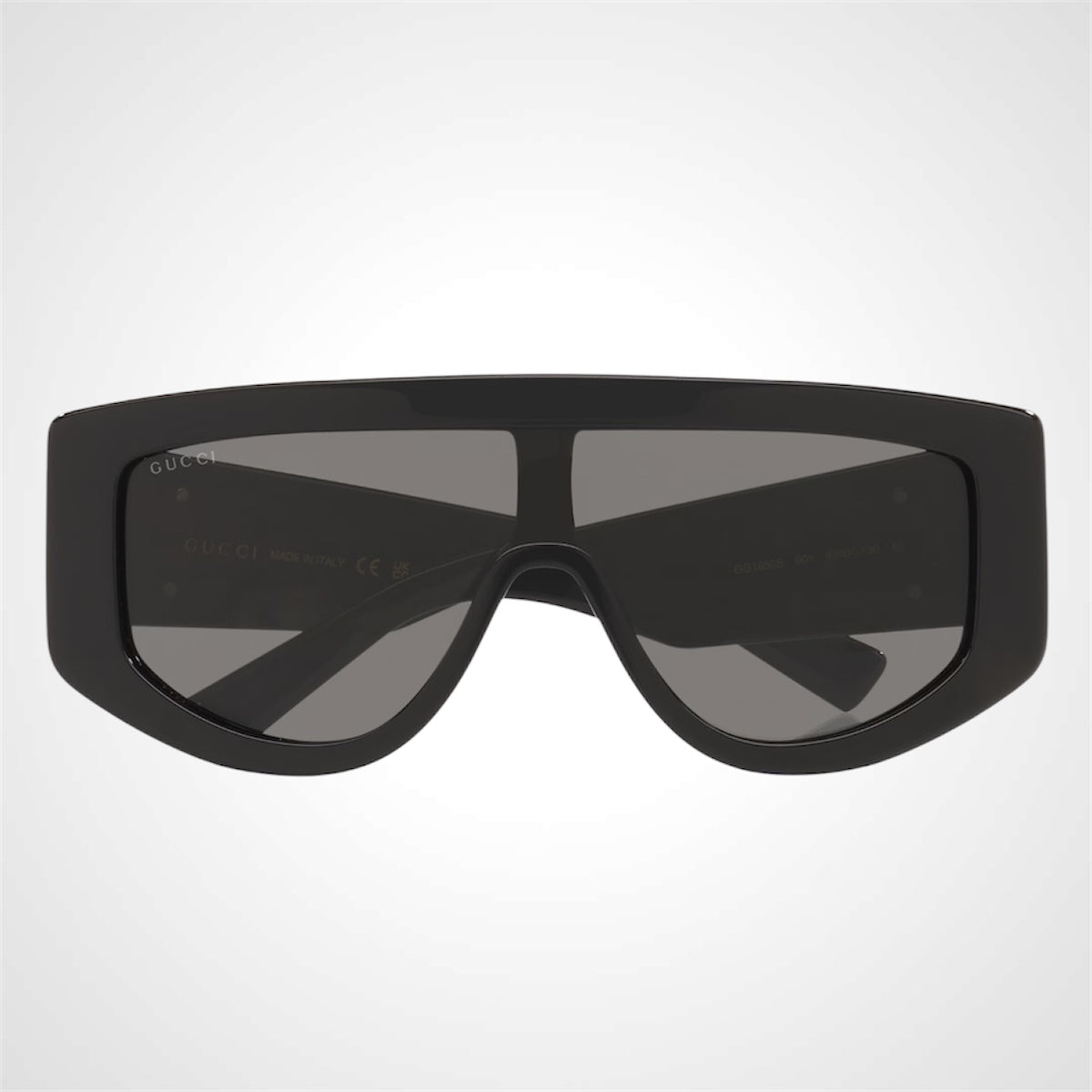 Gucci GG1950S 001 black sunglasses side view mask aviator front view 