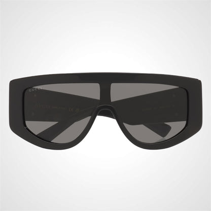 Gucci GG1950S 001 black sunglasses side view mask aviator front view 