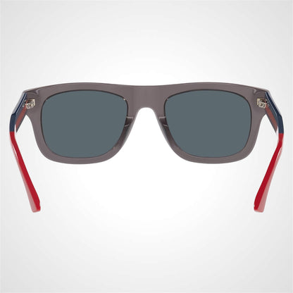 Gucci GG1991S 004 mens square grey aviator sunglasses back view 