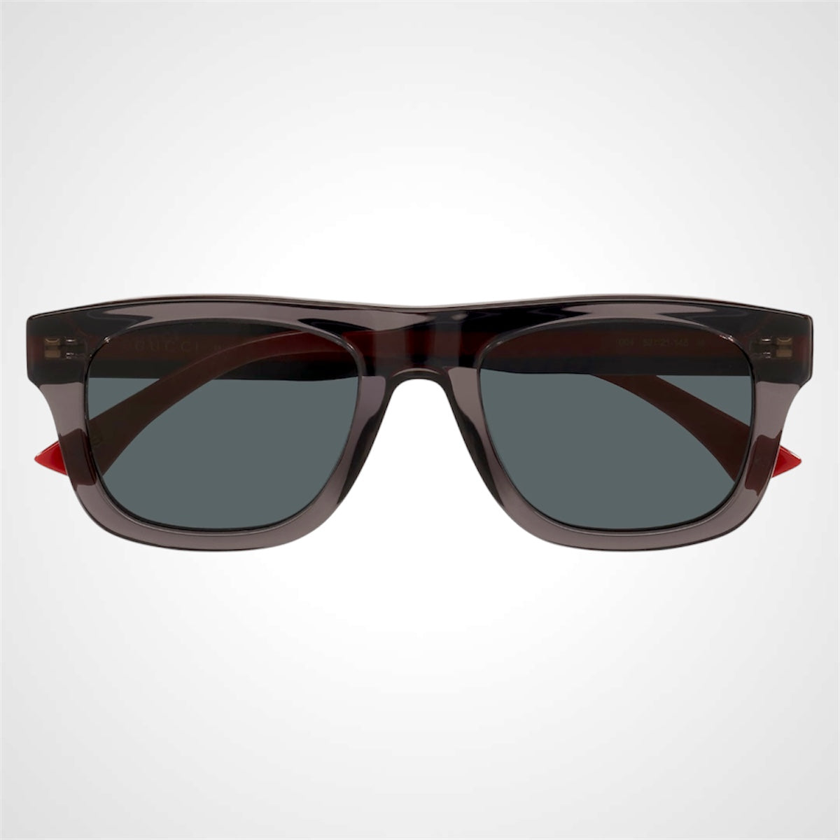 Gucci GG1991S 004 mens square grey aviator sunglasses front view  