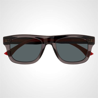 Gucci GG1991S 004 mens square grey aviator sunglasses front view  