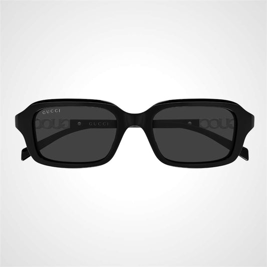 Gucci GG2152S 001 sunglasses black rectangular front view 