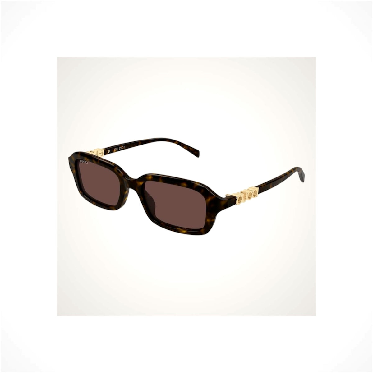 Gucci GG2152S 002 women's brown rectangular sunglasses