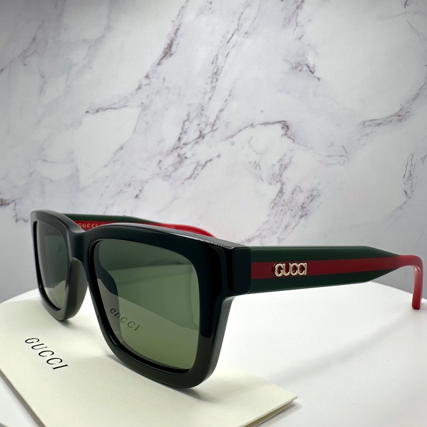 GUCCI Sunglasses GG1869S 001 Black Gold Square