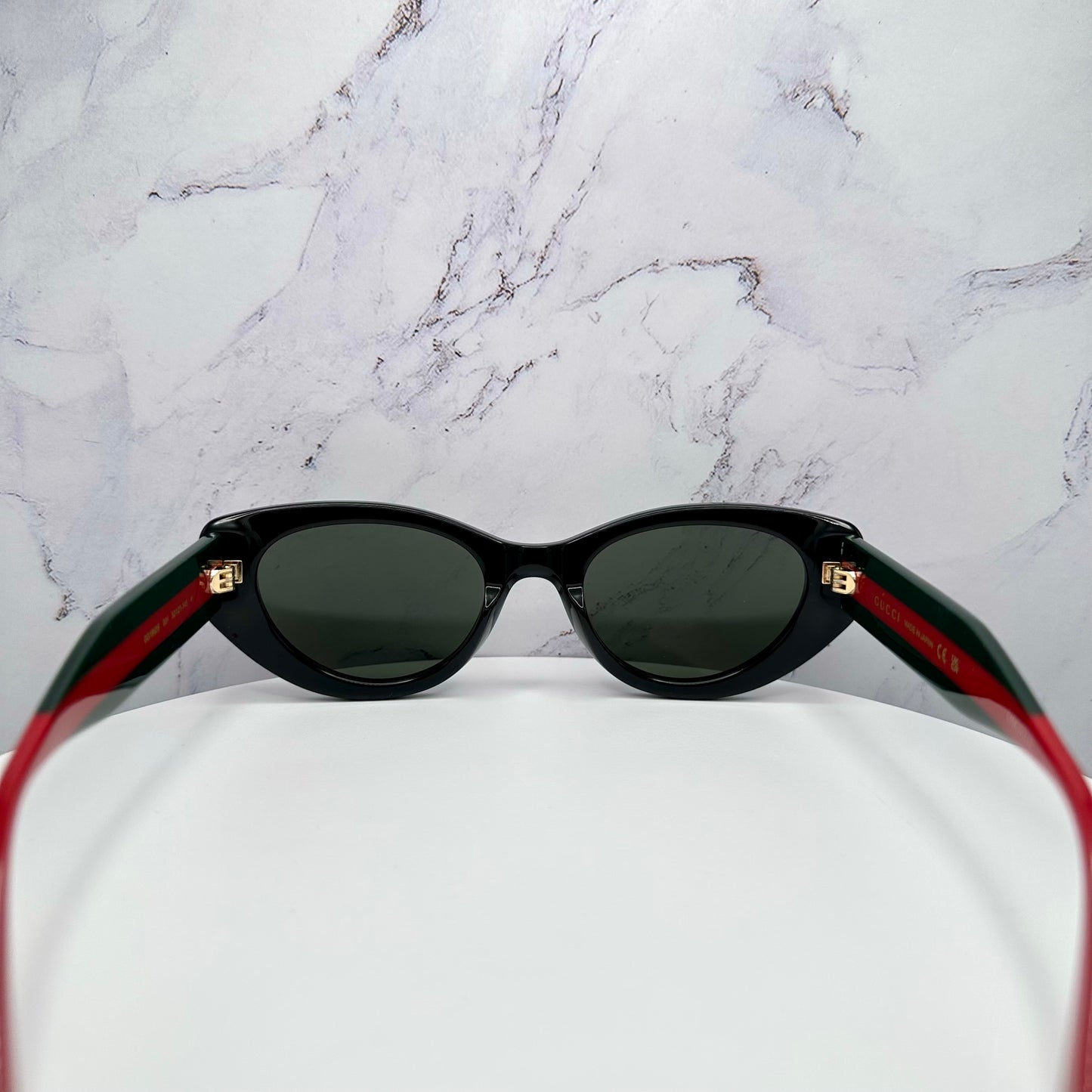 GUCCI Sunglasses GG1862S 001 Black Gold Cat Eye