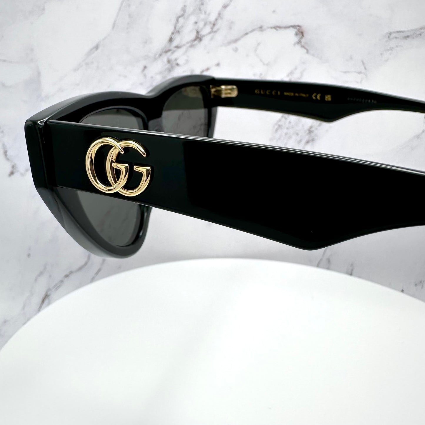 Gucci Sunglasses GG1333S 001 Black Cat Eye GG Logo