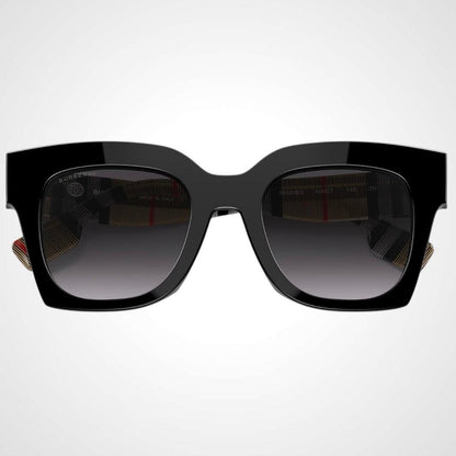 Burberry 0BE4364 39428G black front frame grey lens women's sunglasses
