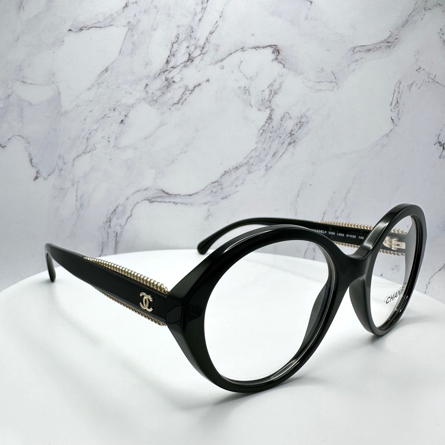 Chanel Round Eyeglasses Full Rim 3459 C622 