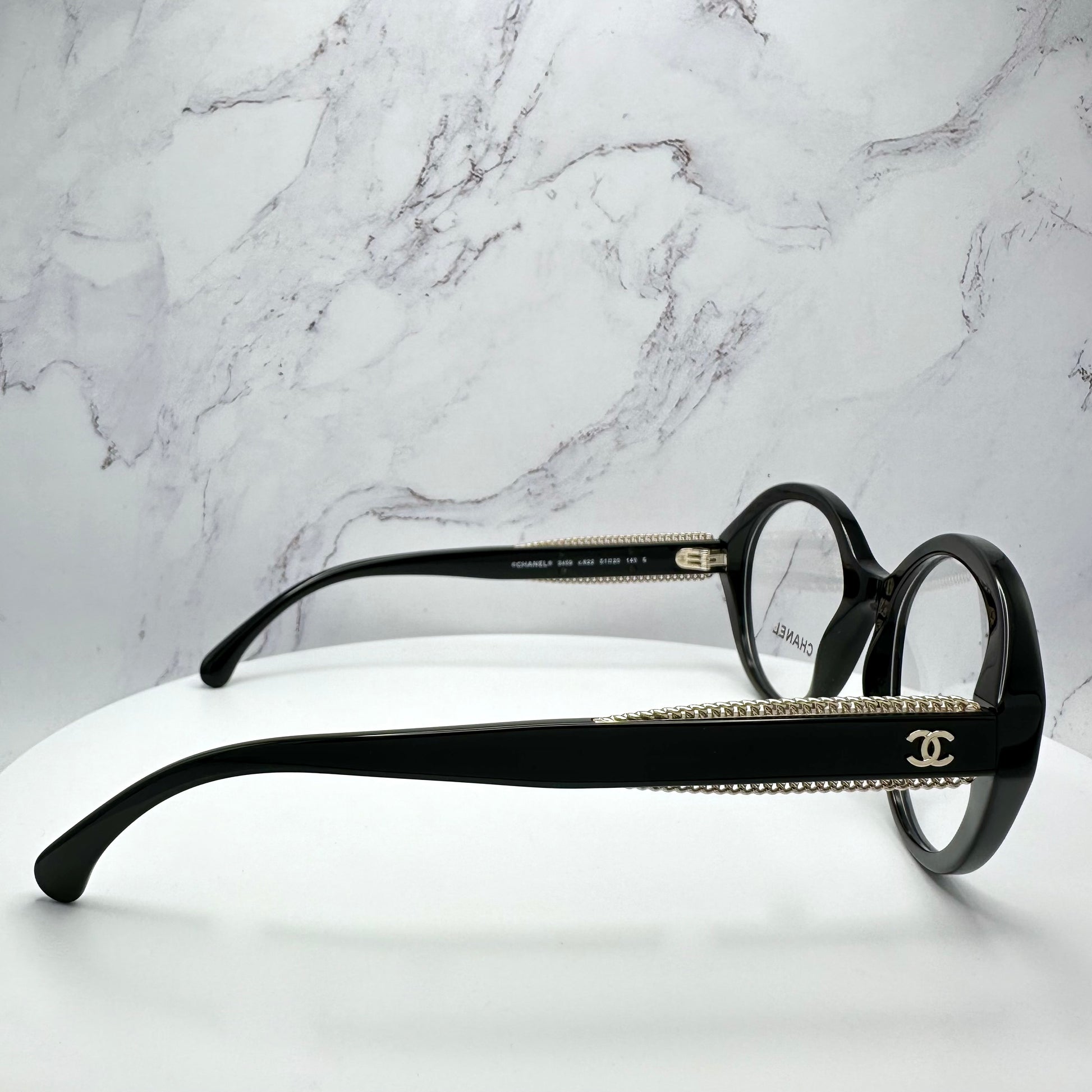 Chanel Round Eyeglasses Full Rim 3459 C622 