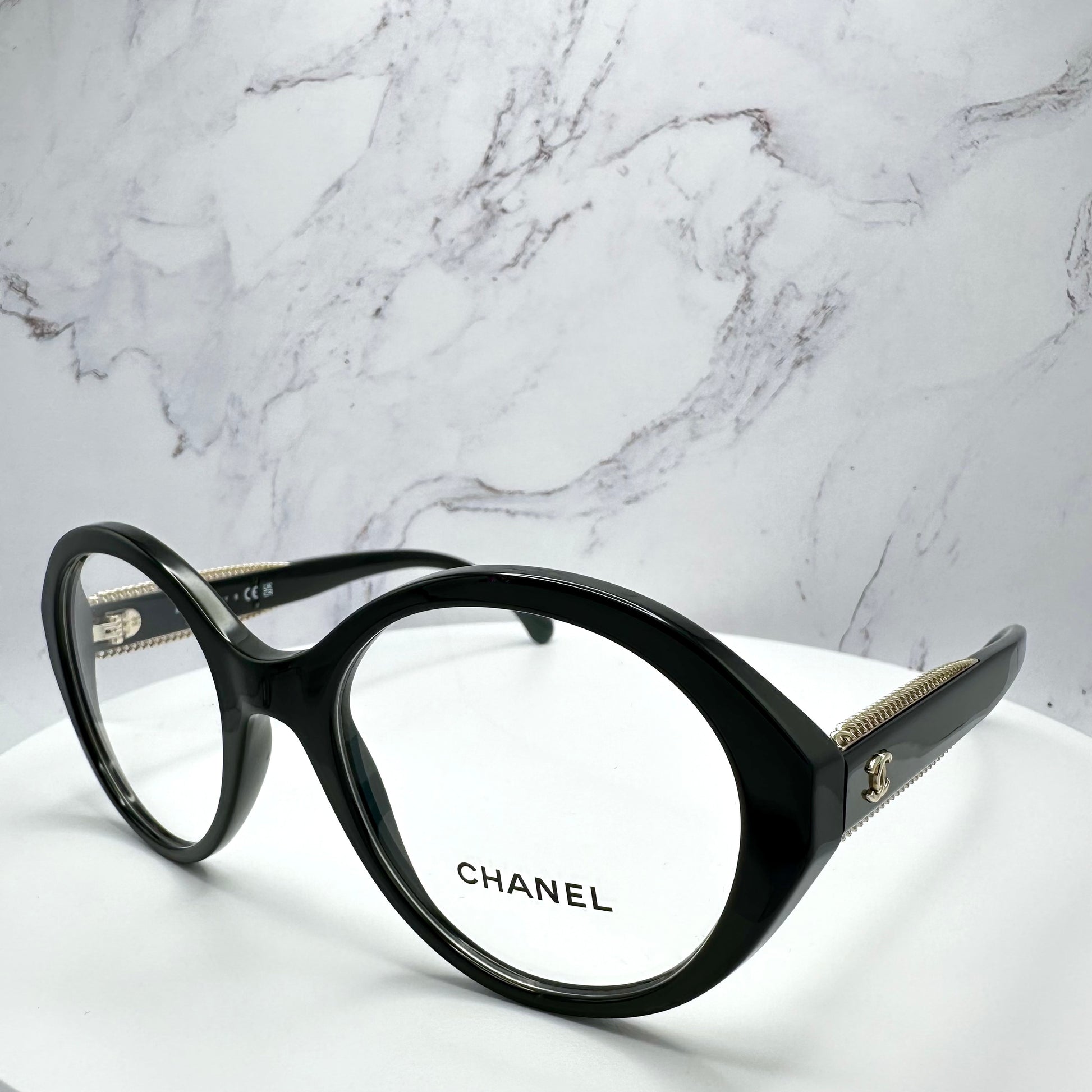 Chanel Round Eyeglasses Full Rim 3459 C622 