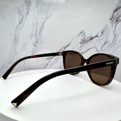 Prada 0PR22ZS 17N06B tortoise shell sunglasses side view