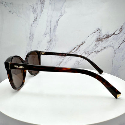 Prada PR22ZS 17N06B brown tortoise sunglasses side view