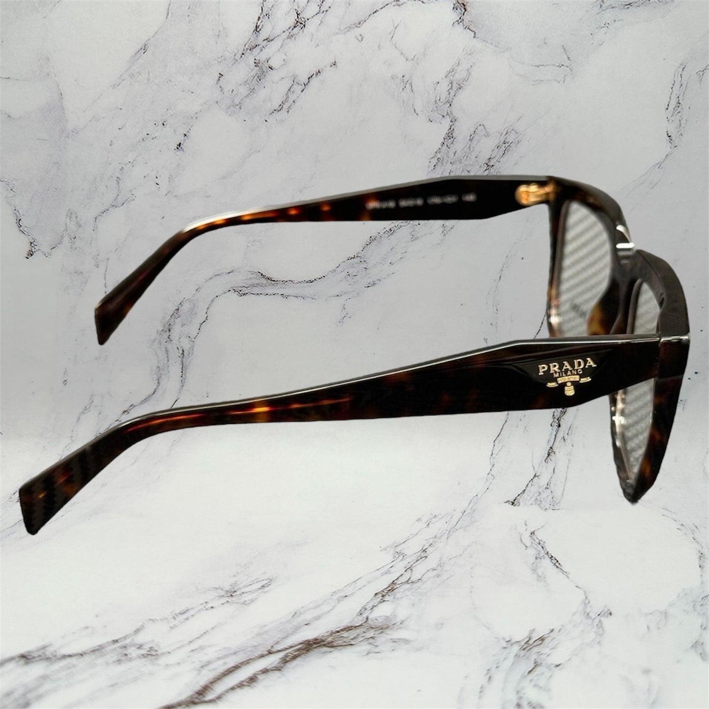 Prada Eyeglasses Brown Tortoise Shell Eyewear PRA19V 17N1O1