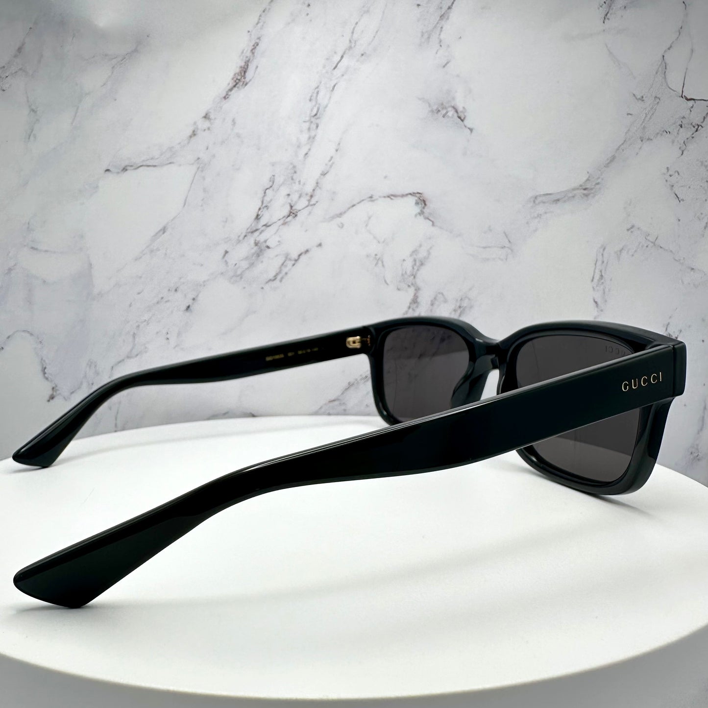 Gucci Black Gold Logo Sunglasses Square GG1583S