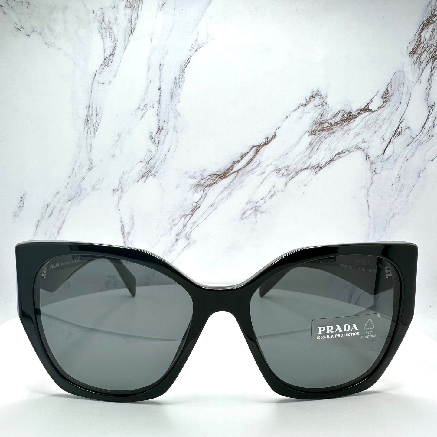 Prada Sunglasses Black Symbole Logo PR19ZS