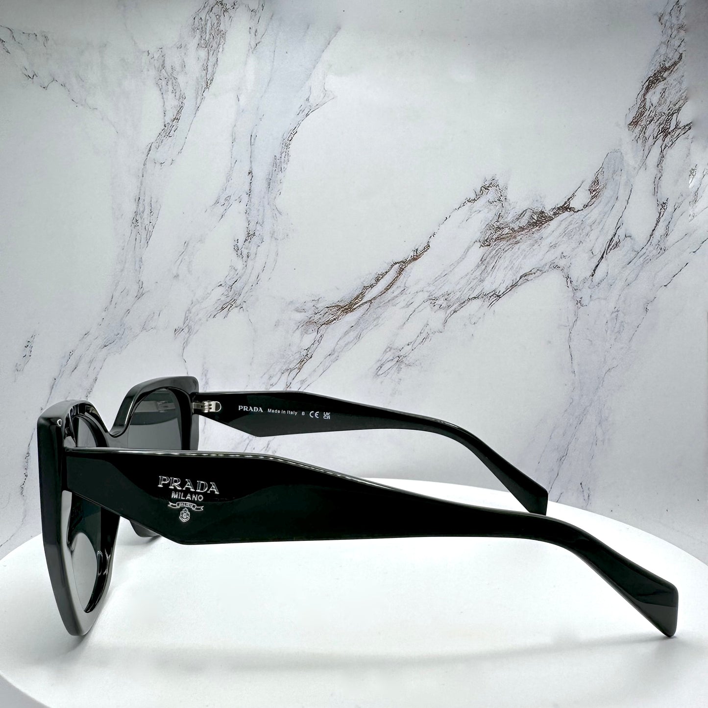 Prada Sunglasses SPR19Z Black Symbole Logo