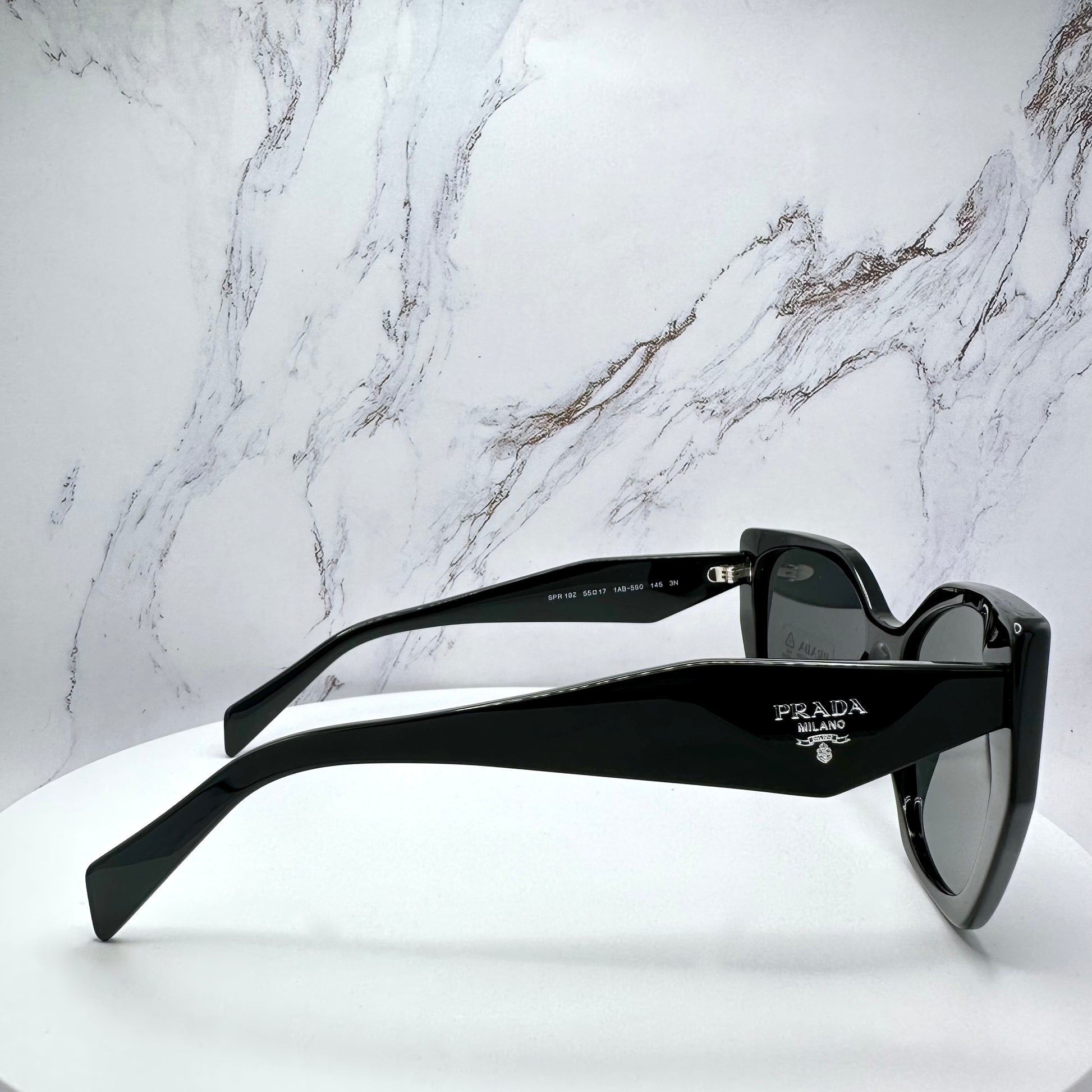 Prada Sunglasses SPR19Z Black Symbole Logo