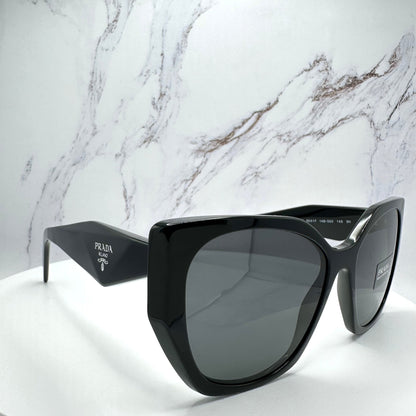 Prada Sunglasses Black Symbole Logo PR19ZS 1AB5S0