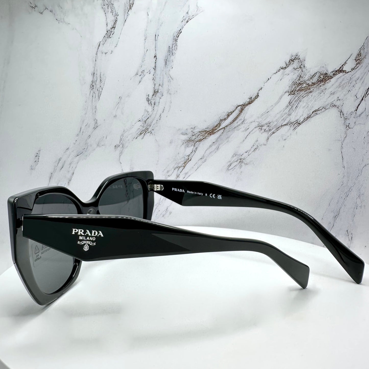 Prada Sunglasses Black Symbole Logo PR19ZS