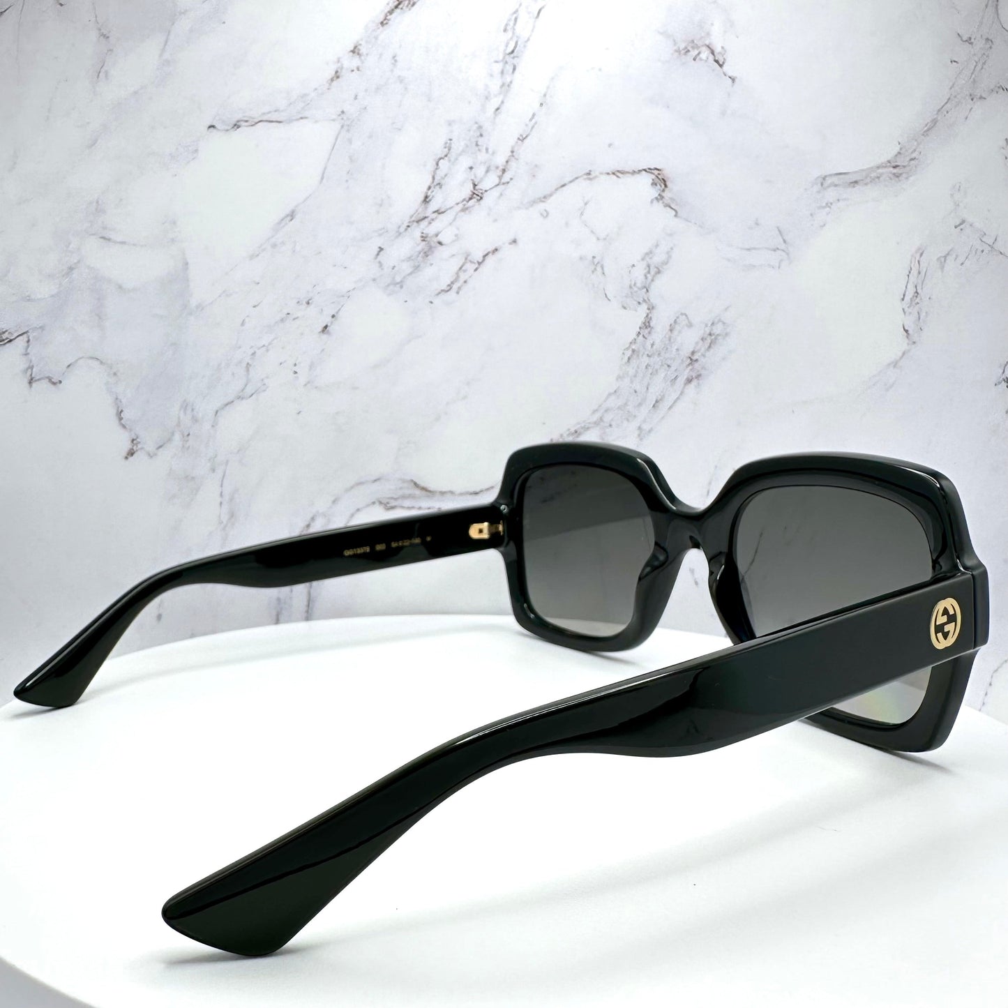 Gucci Sunglasses GG1337S Black Square Polarized Gold GG Logo