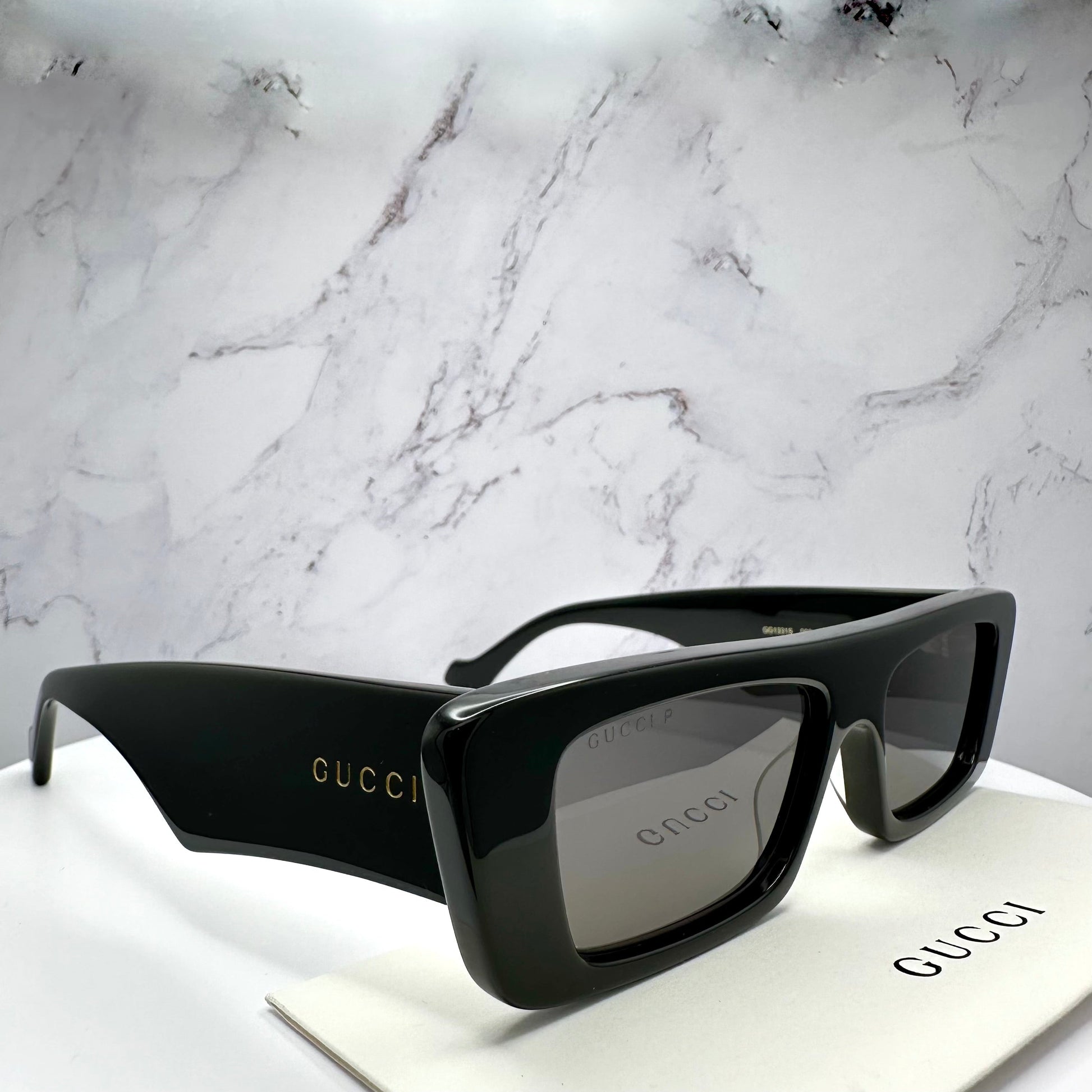 GG1331S 002 Gucci Sunglasses Rectangle Polarized 