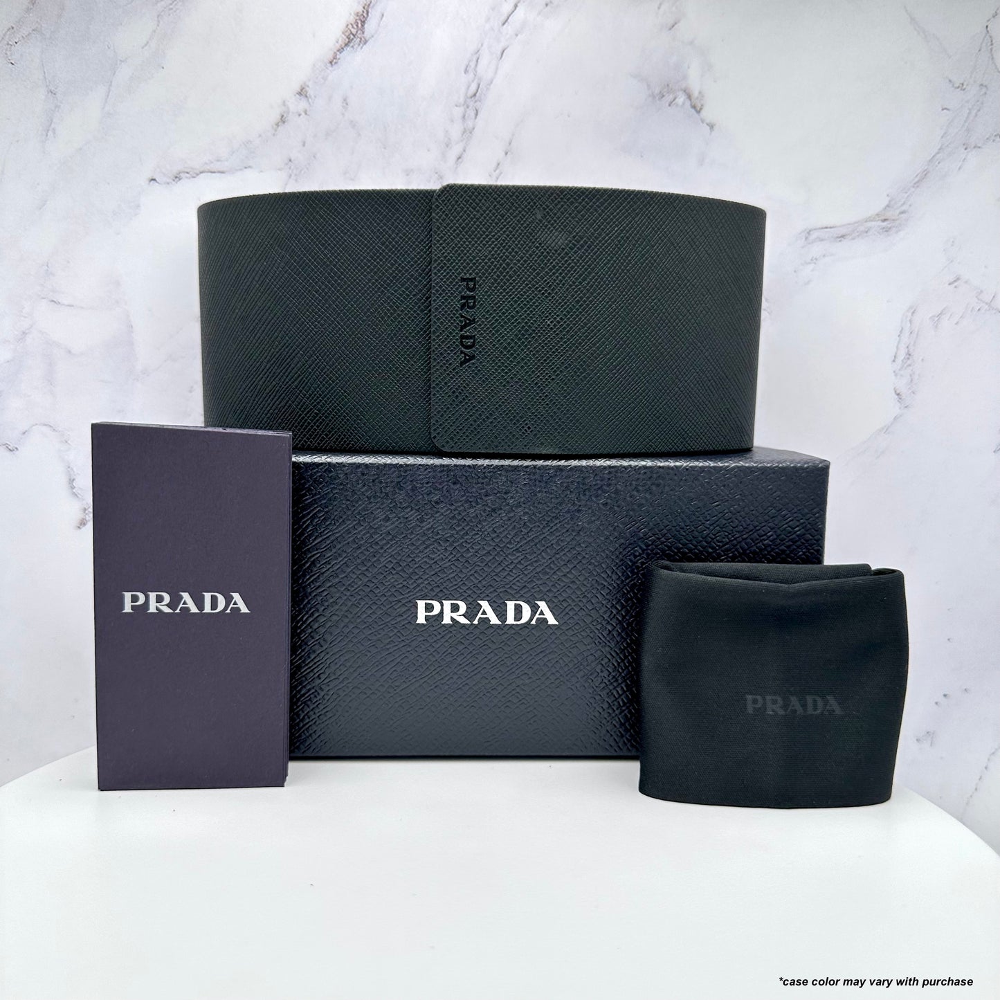 Prada Eyeglasses Black Symbole Logo Eyewear PRA18V 16K1O1