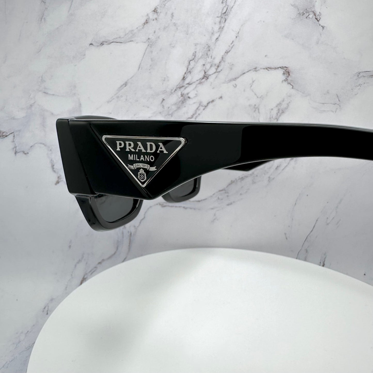 Prada PR10ZS 1AB5S0 Sunglasses Black Triangle Logo