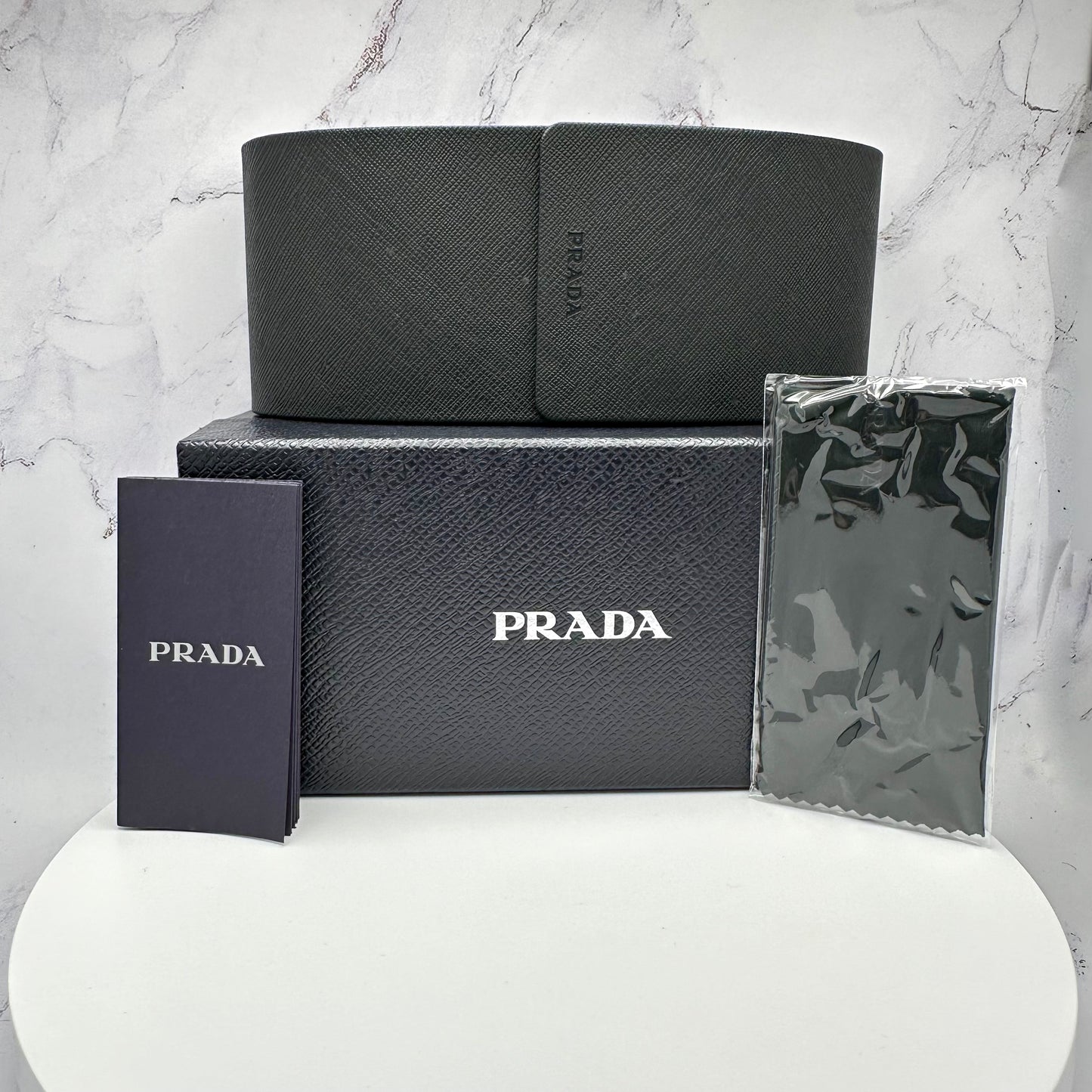 Prada PR10ZS 1AB5S0 Sunglasses Black Triangle Logo