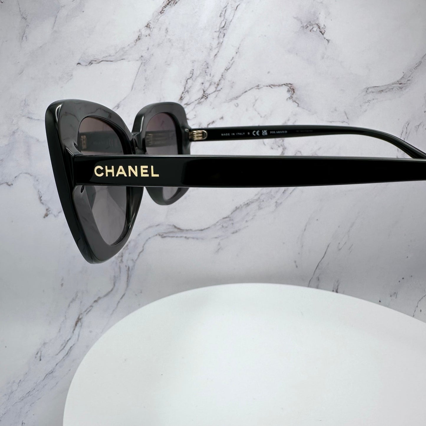 CHANEL Sunglasses Polarized Black Square Butterfly CH5504