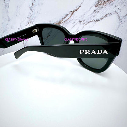 Prada PRC04S 16K08Z black sunglasses with logo