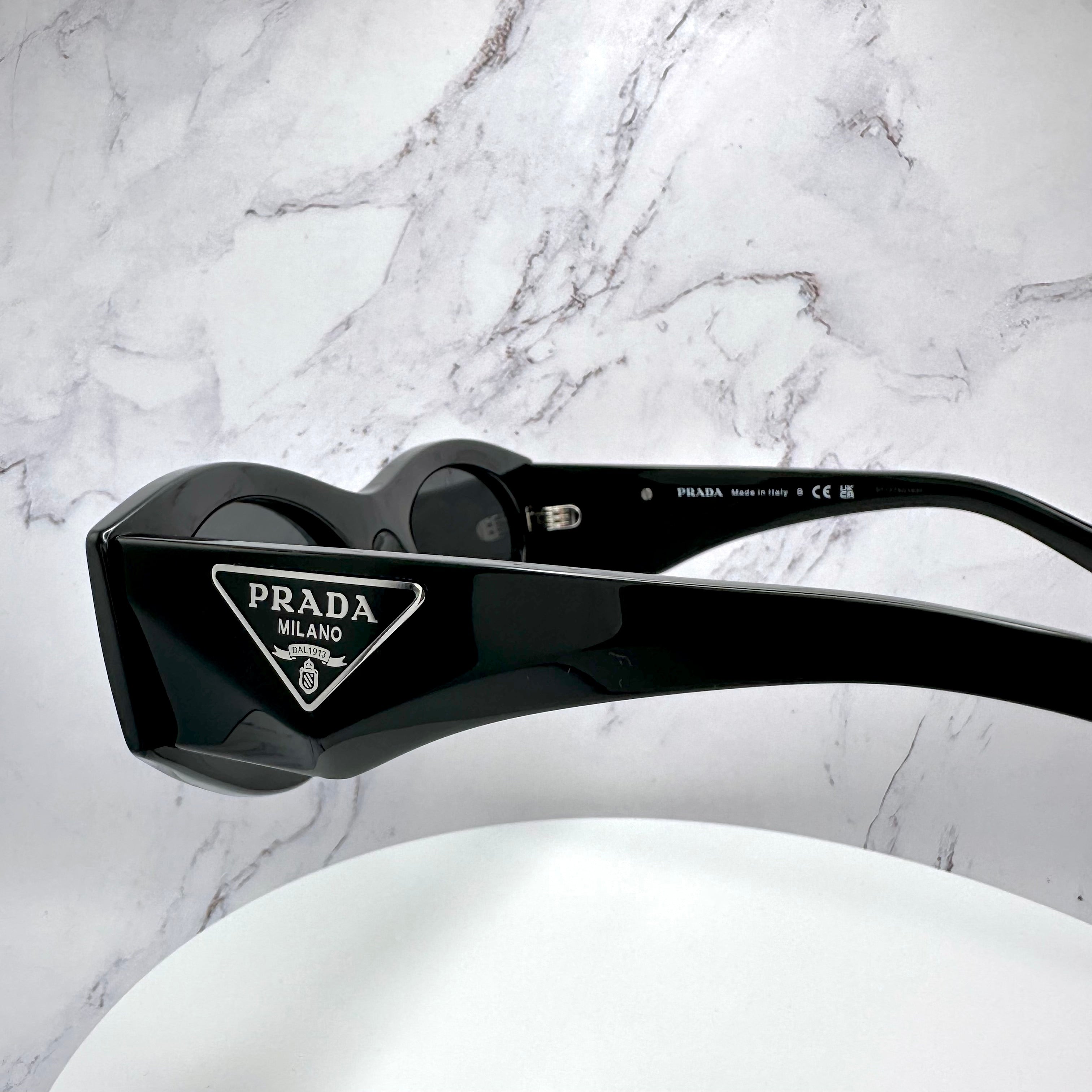 PRADA Triangle Logo Sunglasses For Women | Black | SPR20Z