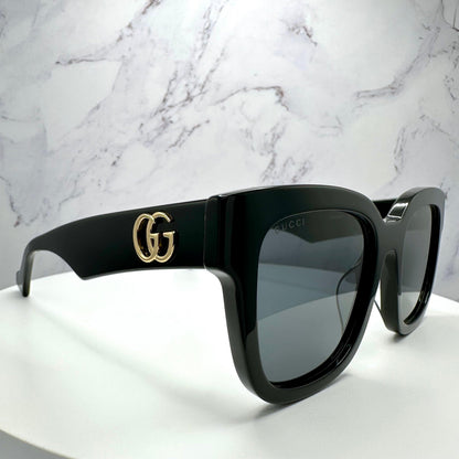 Gucci GG0998S 001 black square women's sunglasses