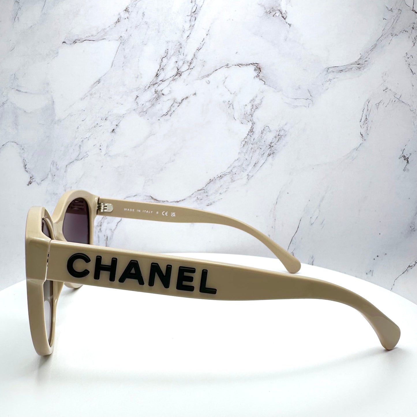 CHANEL Sunglasses CH5458 Beige Black